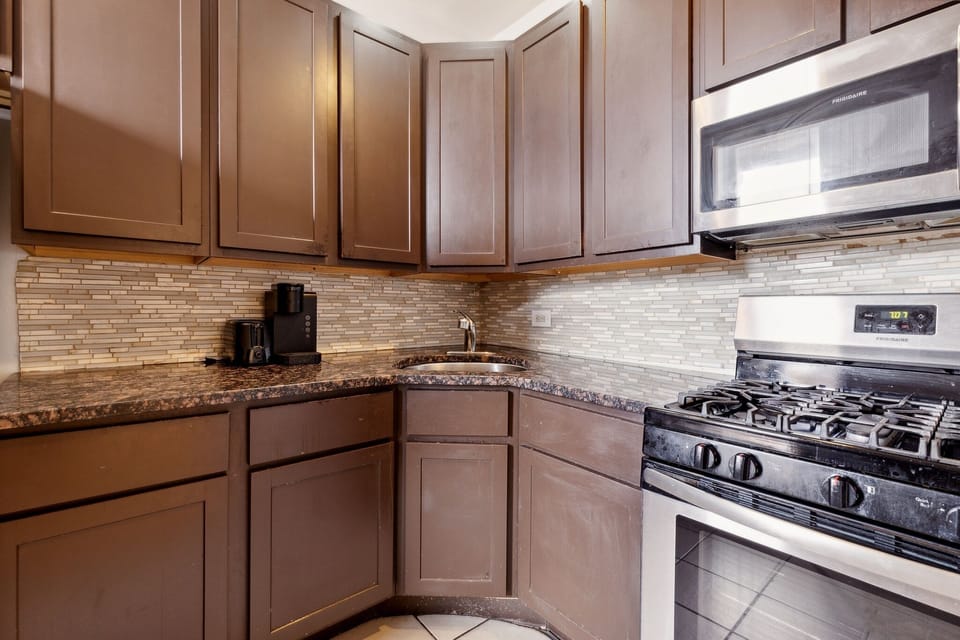 Indoors, Kitchen, Microwave, Oven, Cooktop