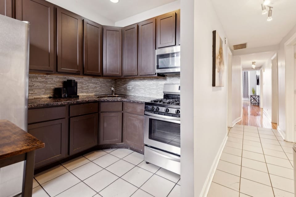 Indoors, Floor, Flooring, Kitchen, Microwave