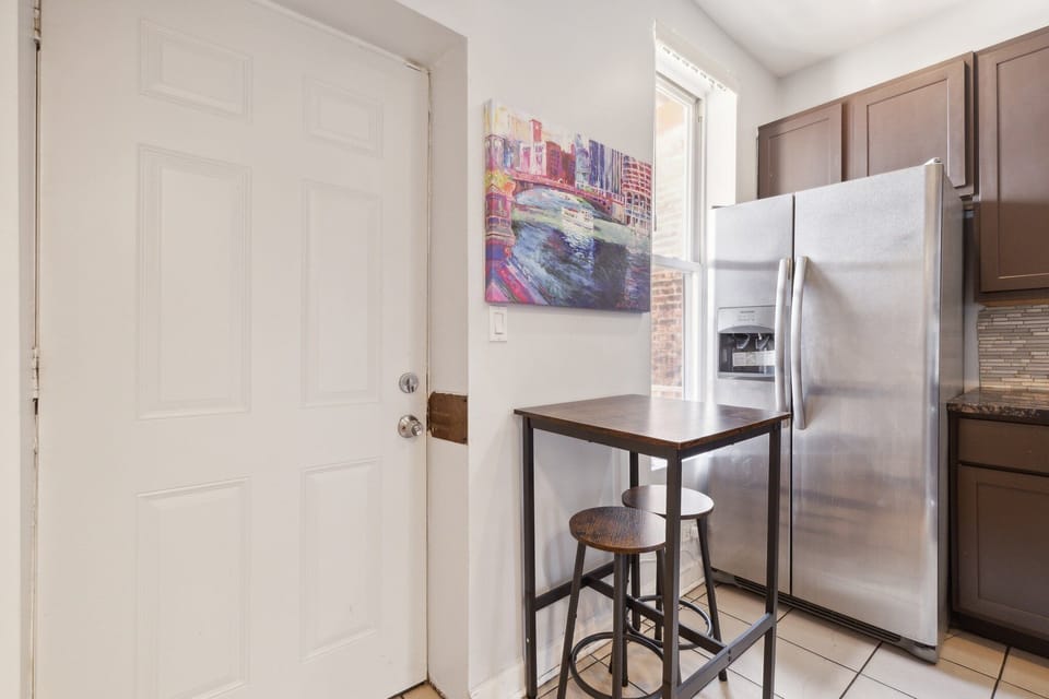 Indoors, Refrigerator, Door, Furniture, Floor