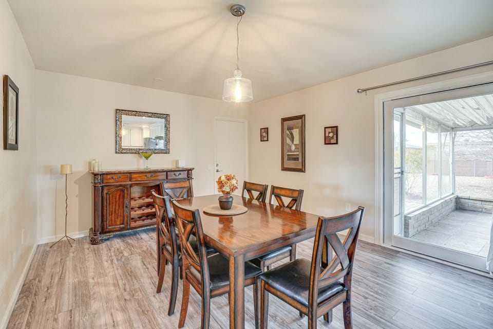 Dining Area | Dishware/Flatware | Trash Bags/Paper Towels