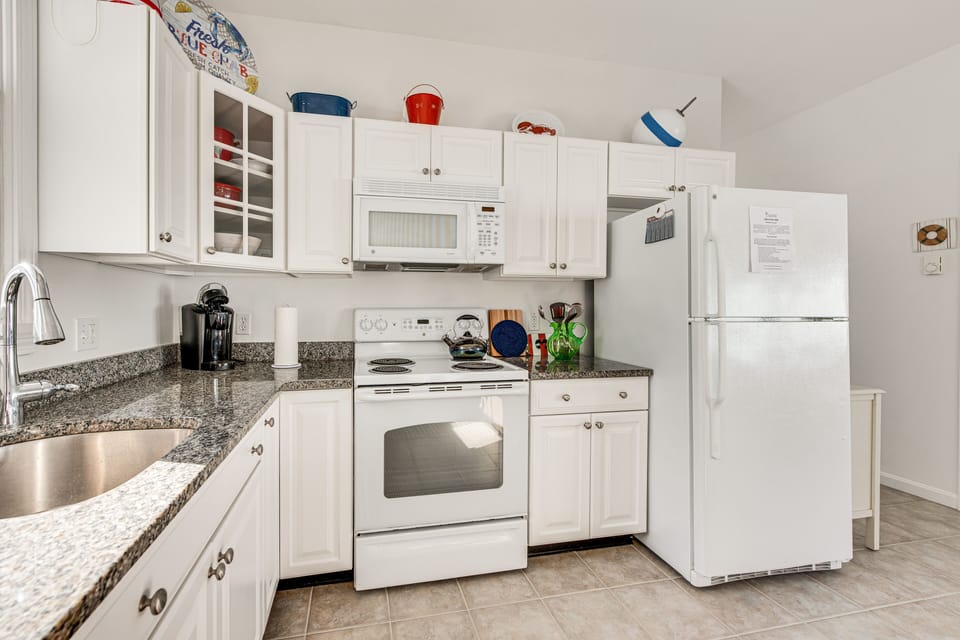 Kitchen | Drip Coffee Maker | Dishwasher | Tea Kettle | Cooking Utensils