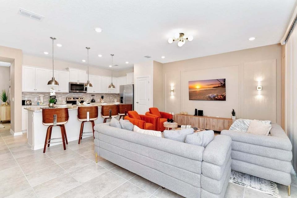 living room with smart tv