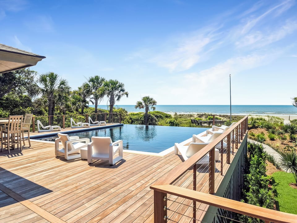 Pool Overlooking the Ocean