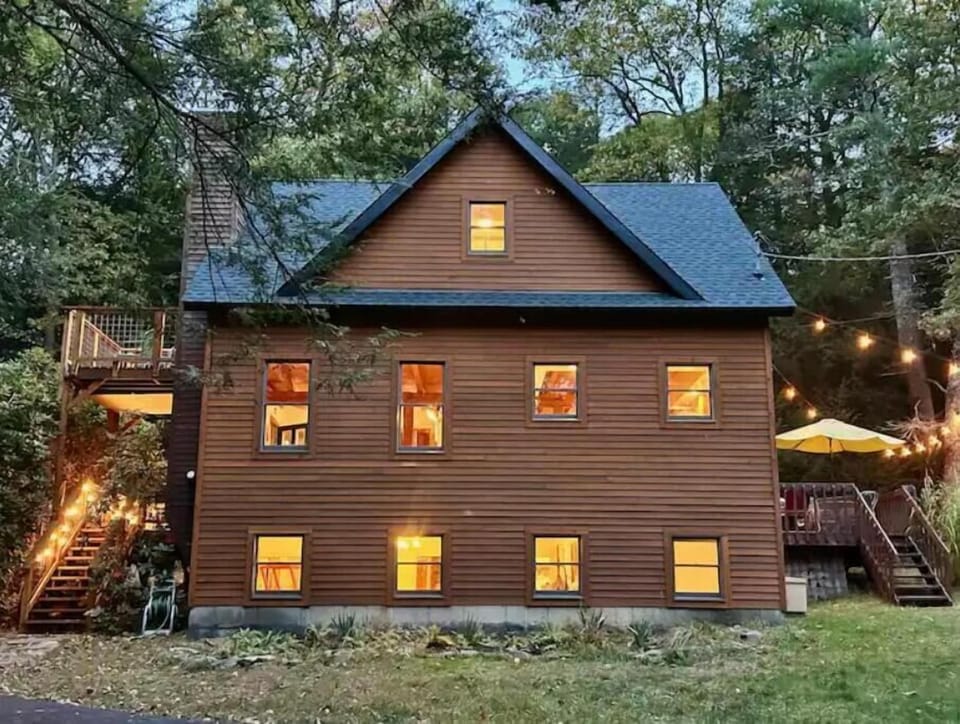 Front of the house, 3 stories total