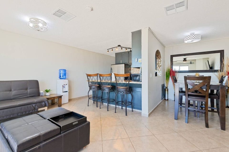 Kitchen and dining area