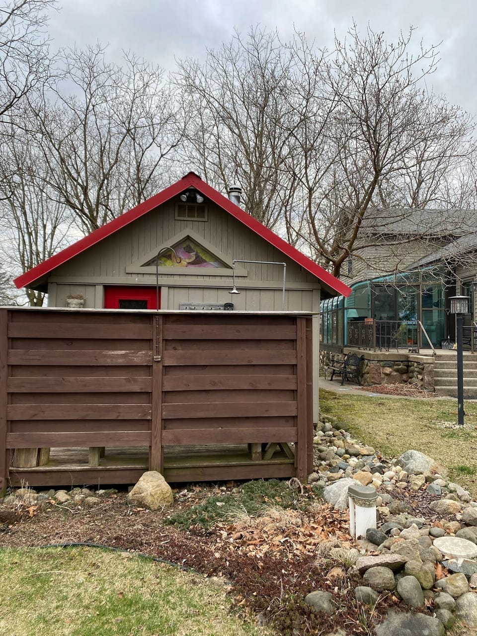 Sauna exterior 