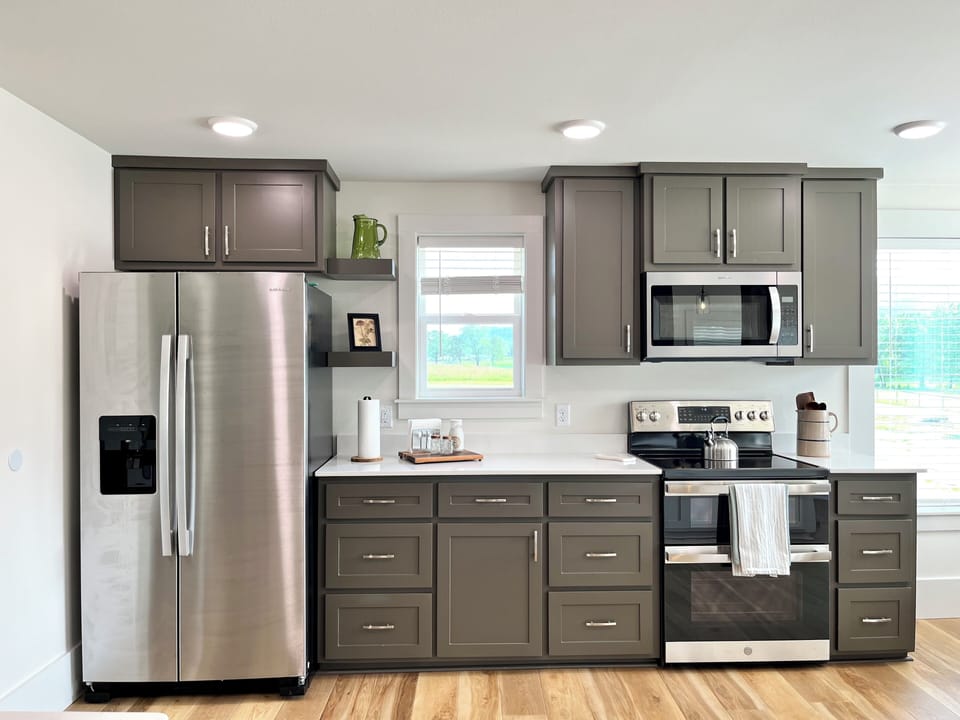 Fully stocked kitchen