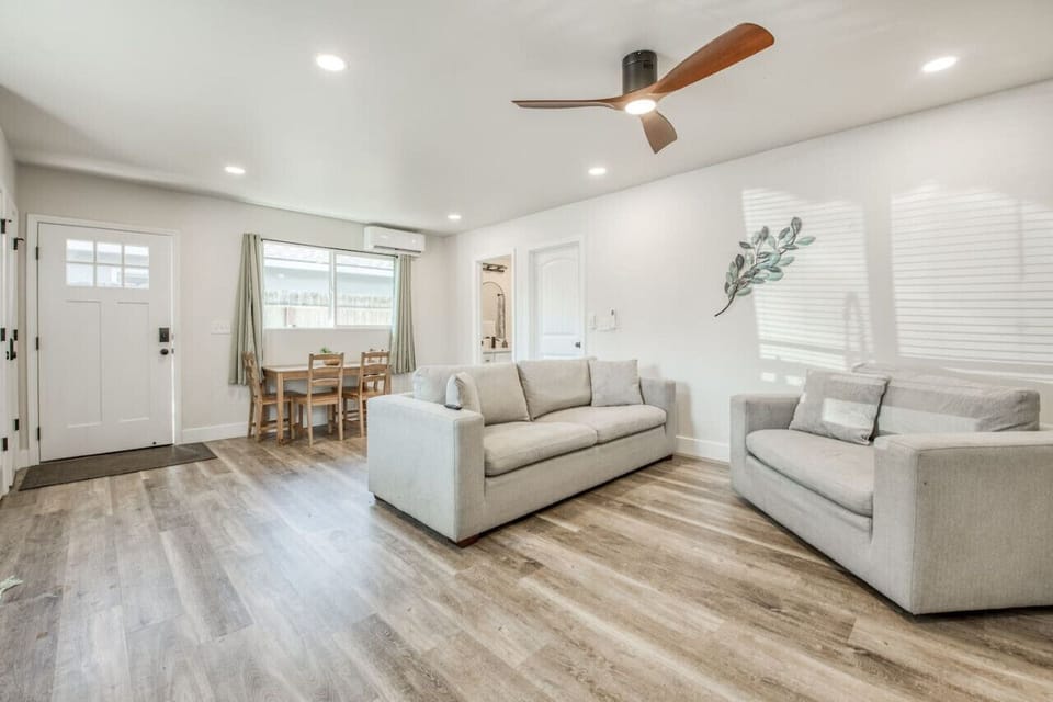 Bright, modern living space perfect for relaxing after a day out