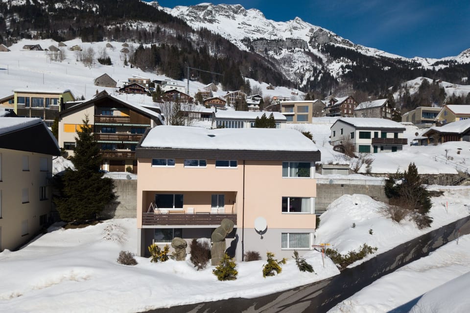 View of the house in winter