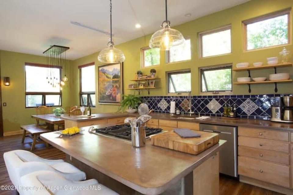 Open concept living/dining/kitchen.