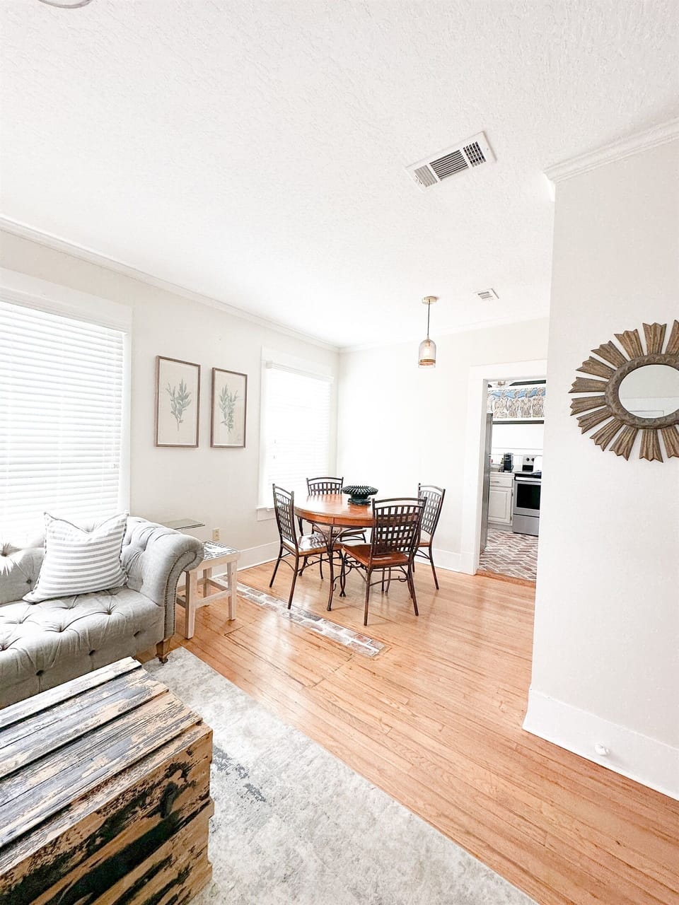 Delight in Southern Elegance: Gather Around Our Stylish Dining Room Table, Infused with the Warmth & Gracious Atmosphere of Laurel, MS - Celebrated Home of the Timeless HGTV Hit Show, Hometown