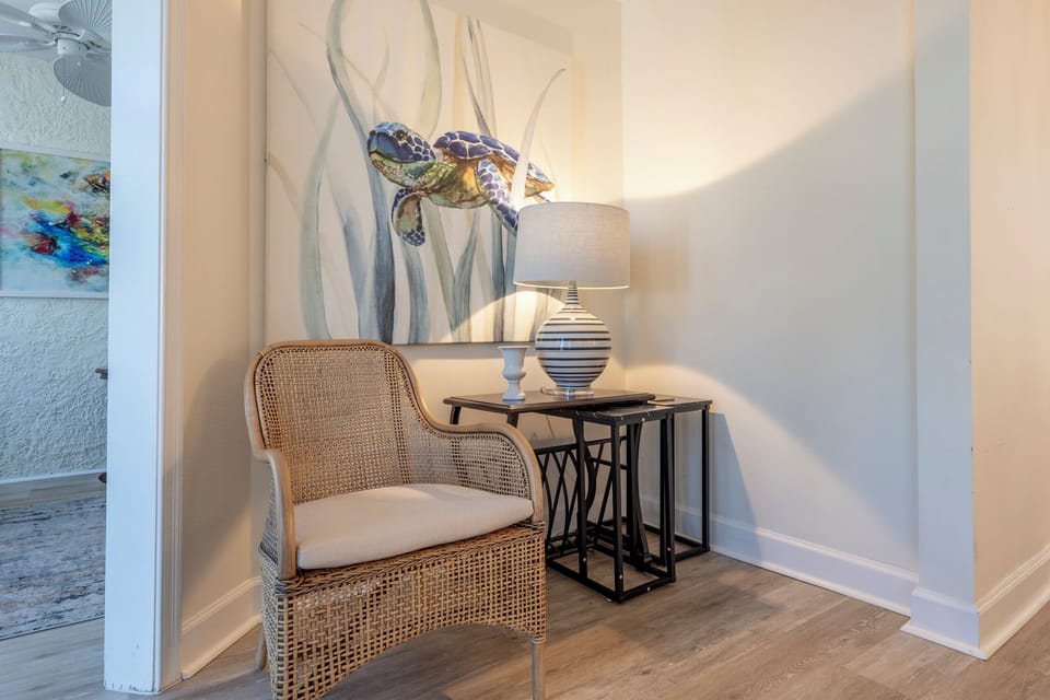 Sitting area near living room and main bedroom.