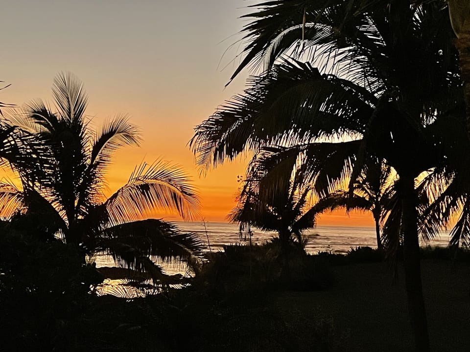 Ocean view from house
