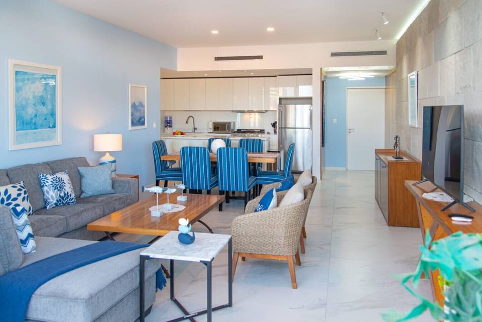 Relax in style in the main living area, thoughtfully designed with comfort and color.