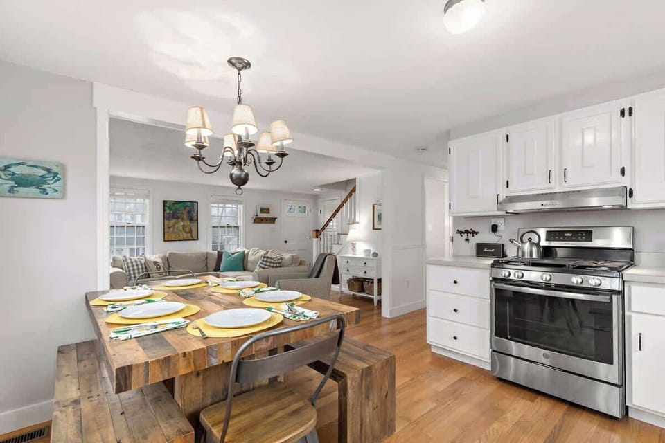 Stainless steel kitchen appliances 