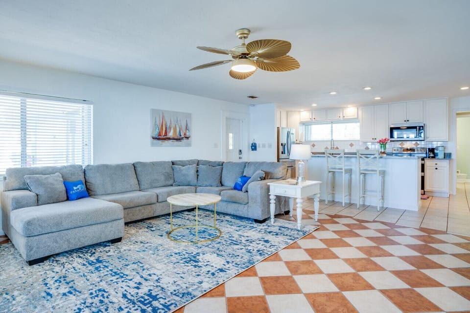 Living Room + Kitchen + Front door