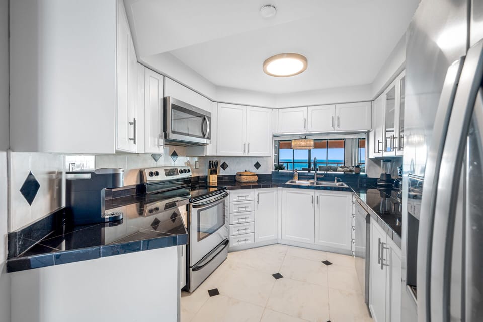 Fully stocked kitchen