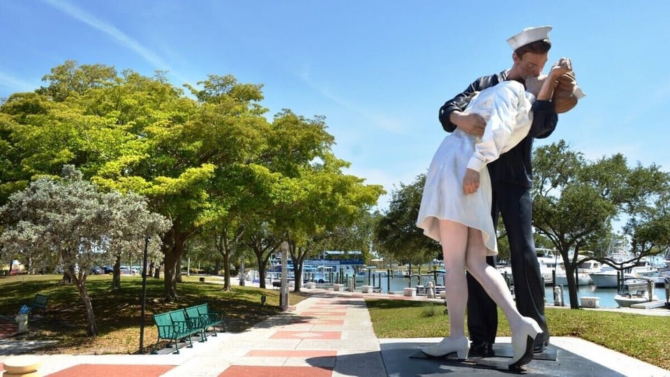 Bay Park with Iconic Unconditional Surrender Statue