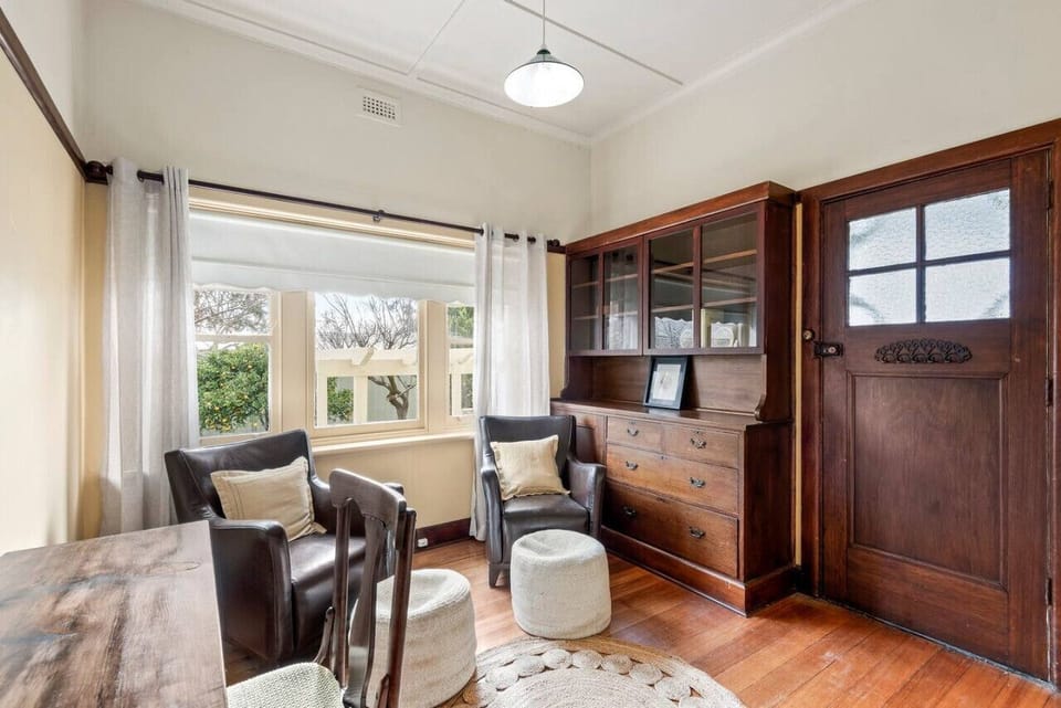 Study with tub chairs & desk