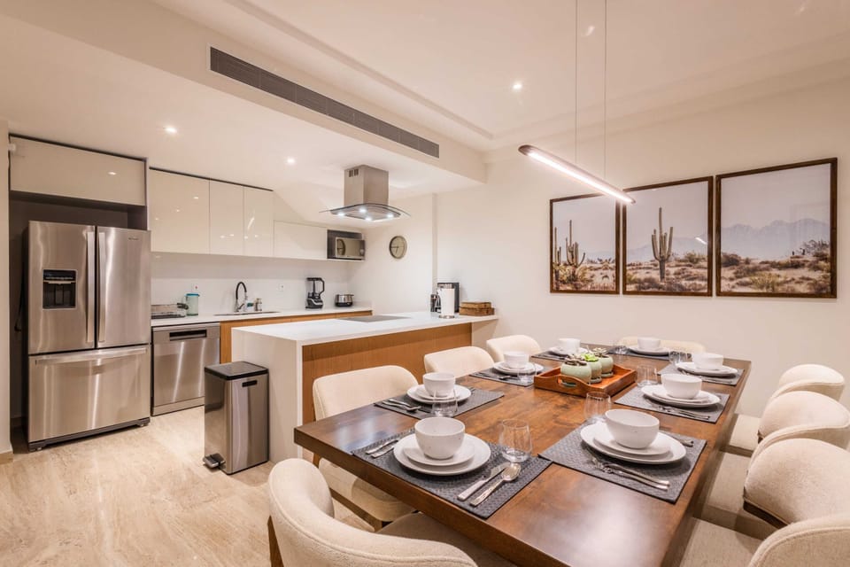 Savor every moment in our chic dining space, where delicious meals and unforgettable memories await.