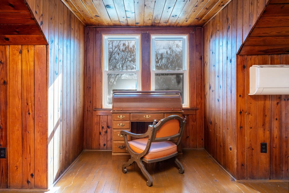 Second floor, dedicated workspace desk