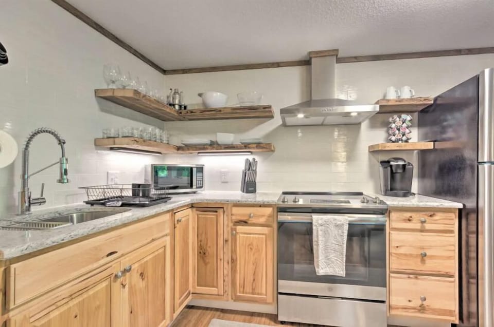 Dine out at one of the nearby restaurants or cook in our well appointed kitchen