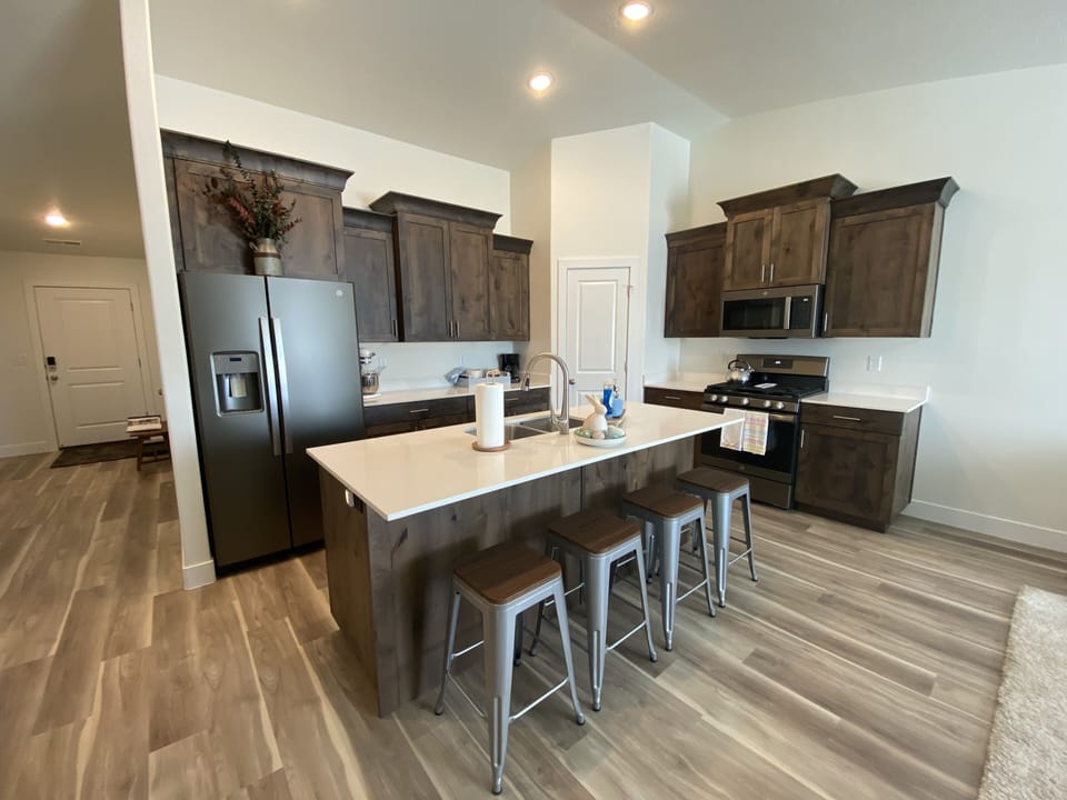 Kitchen and Countertop Eating Area
