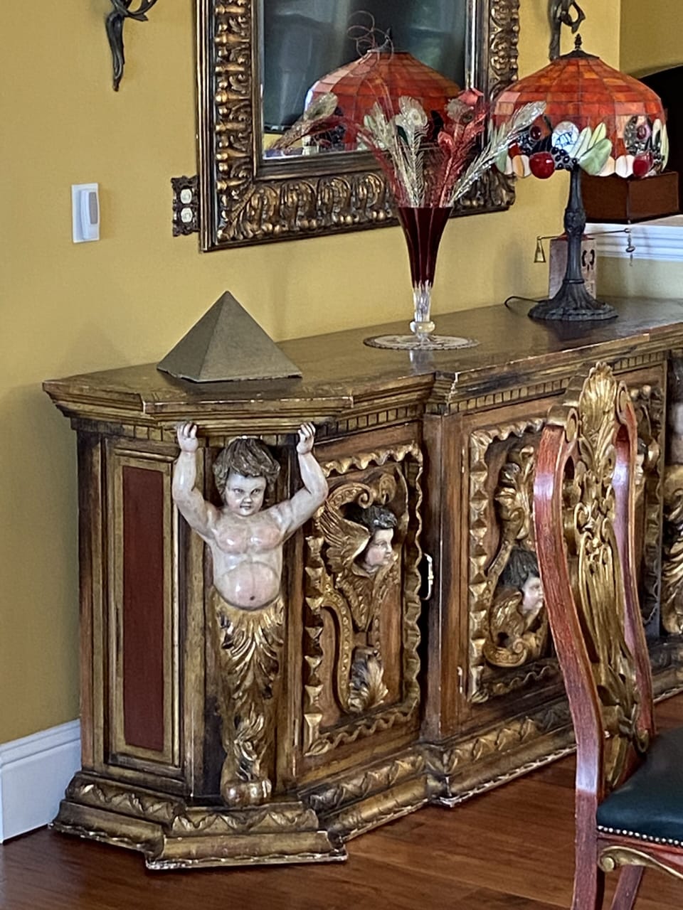 Vintage Collection of Artisan's hand carved Baroque furnishing