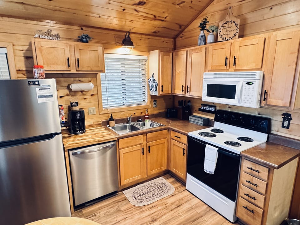 Fully stocked kitchen