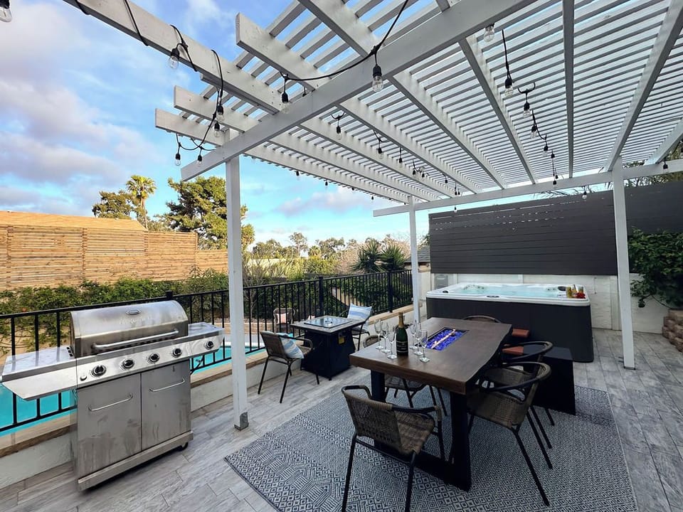 Unwind in the hot tub and savor outdoor dining experiences. Enjoy the best of both worlds in our outdoor oasis.
