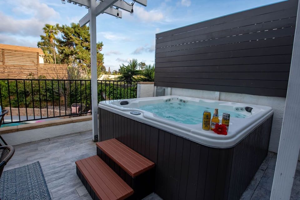 Relax and rejuvenate in the soothing waters of our hot tub. The ultimate relaxation experience awaits.