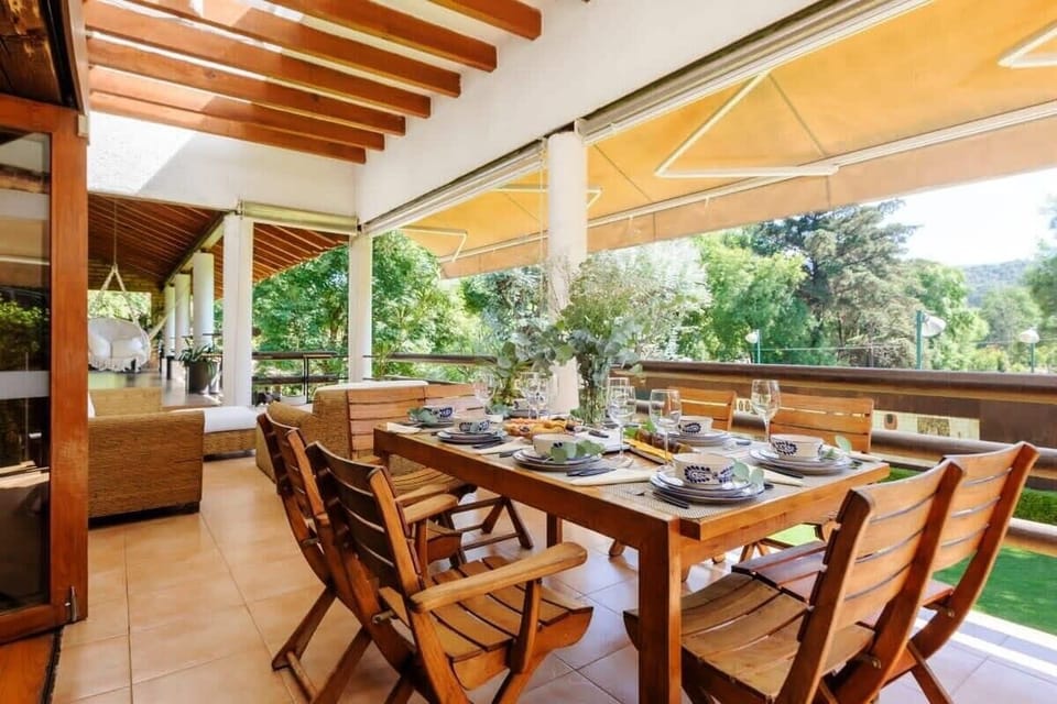 Terraza de la casa principal.