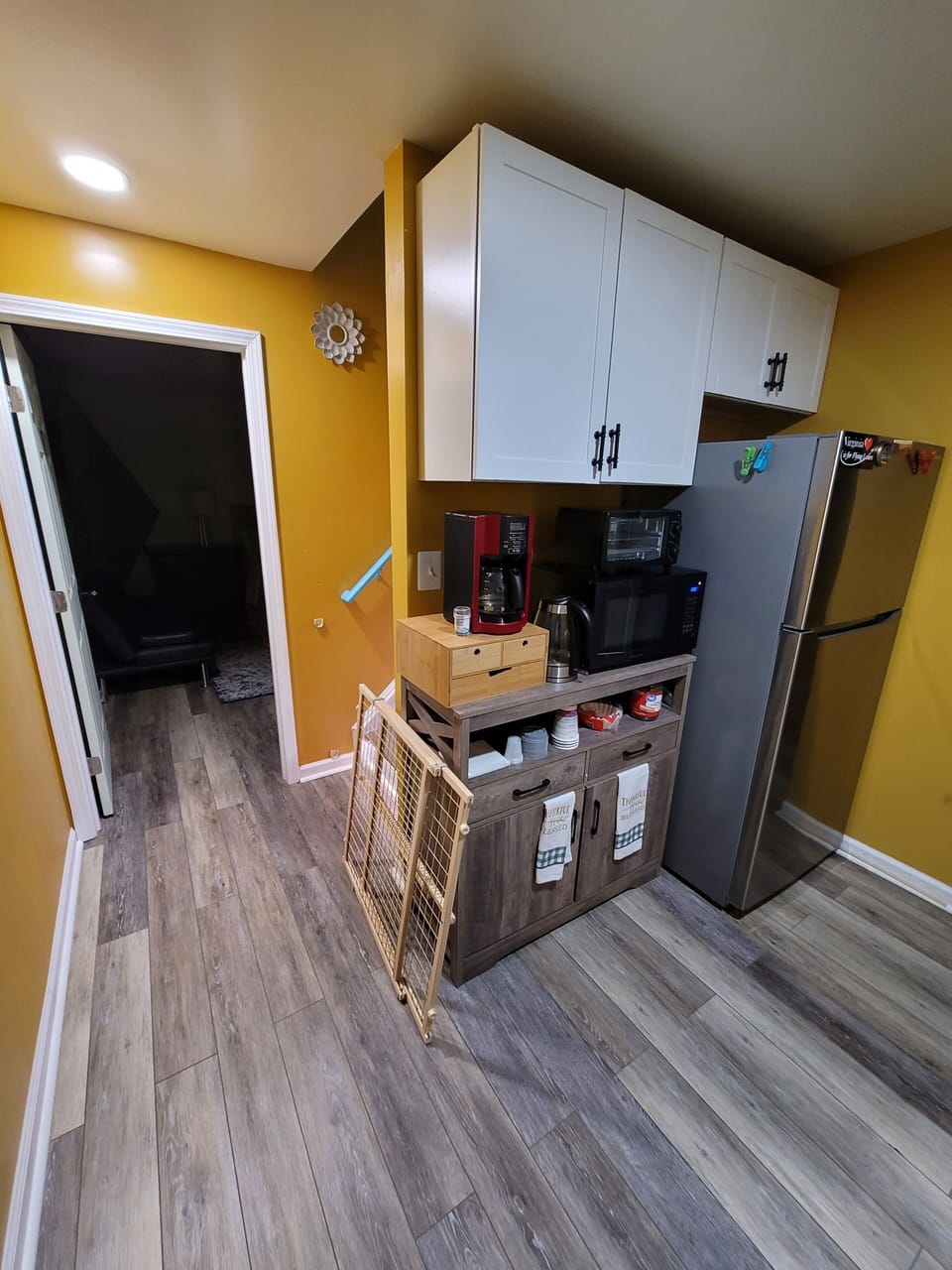mini kitchen and bedroom 1