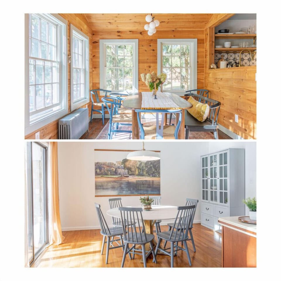 Both dining areas are bright and have ample seating for all (top pic is River's Rest, bottom pic is The Clock House)