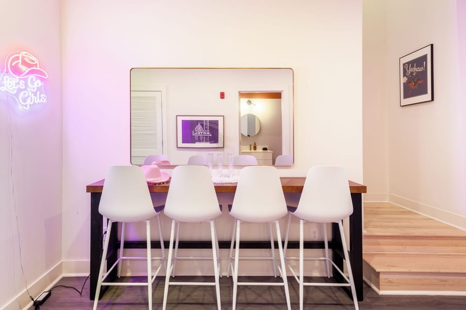 Lightup makeup vanity.