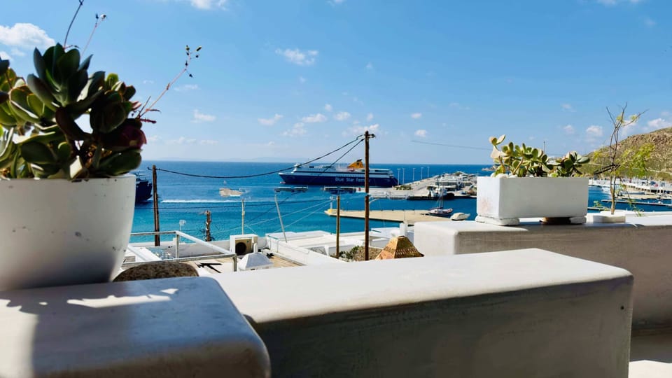 Port view from the patio – ideal for unwinding

