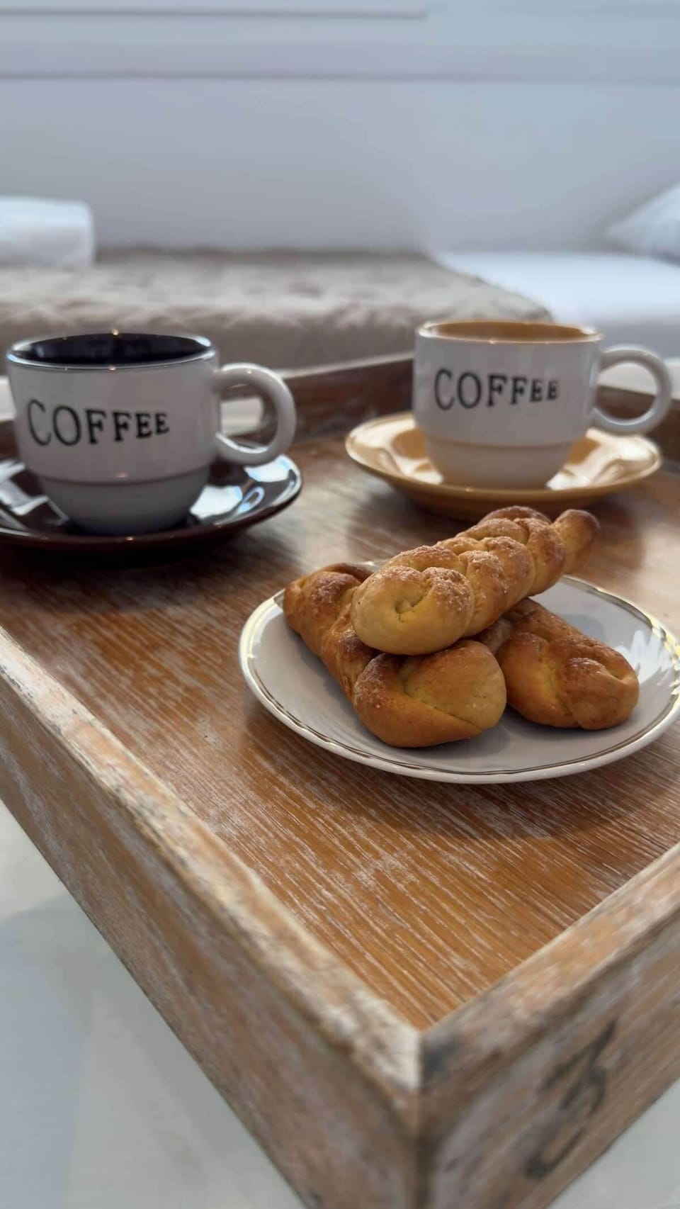 Delicious breakfast served on the patio

