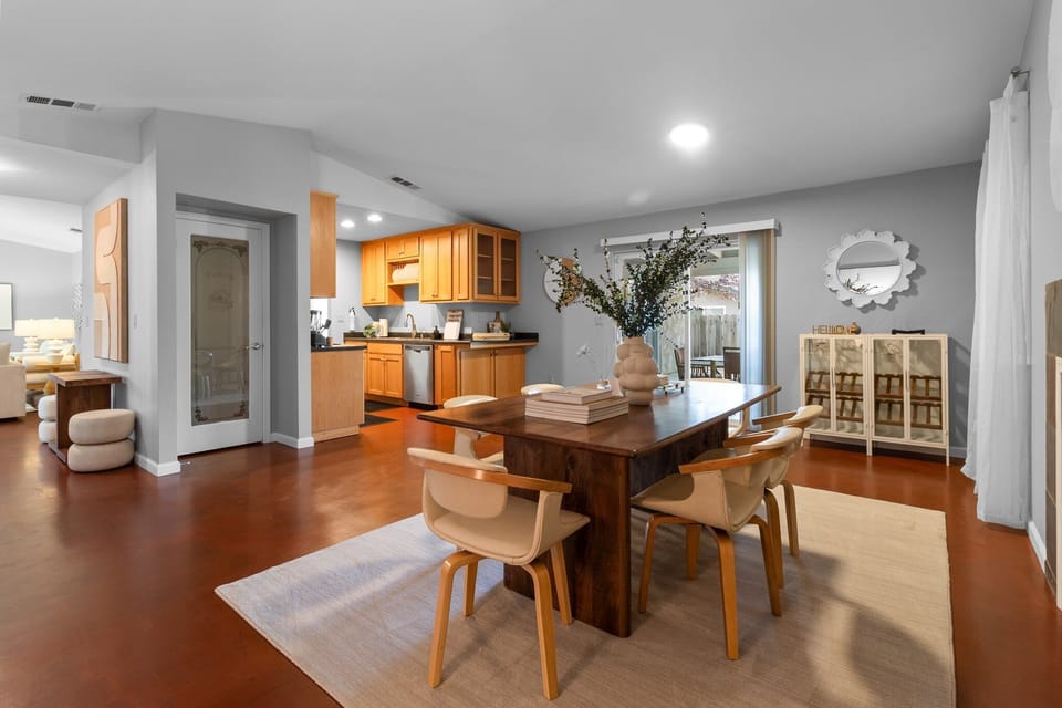 Dining area with outdoor access