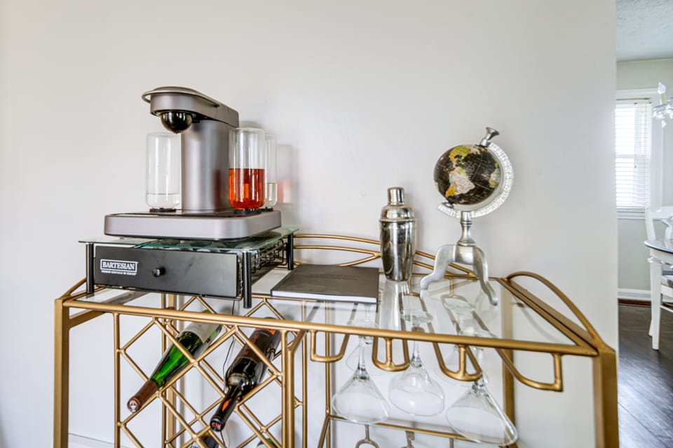 Bar Area | 1st Floor | Bartesian Machine | Glassware