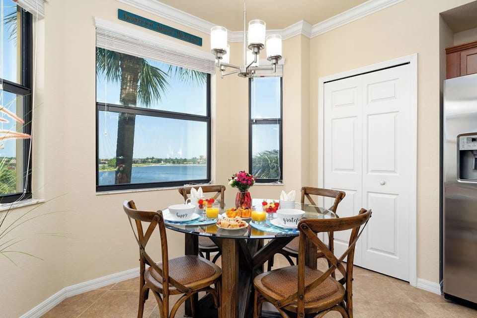 Dine in the kitchen with seating for 4 plus barstools at the counter.
