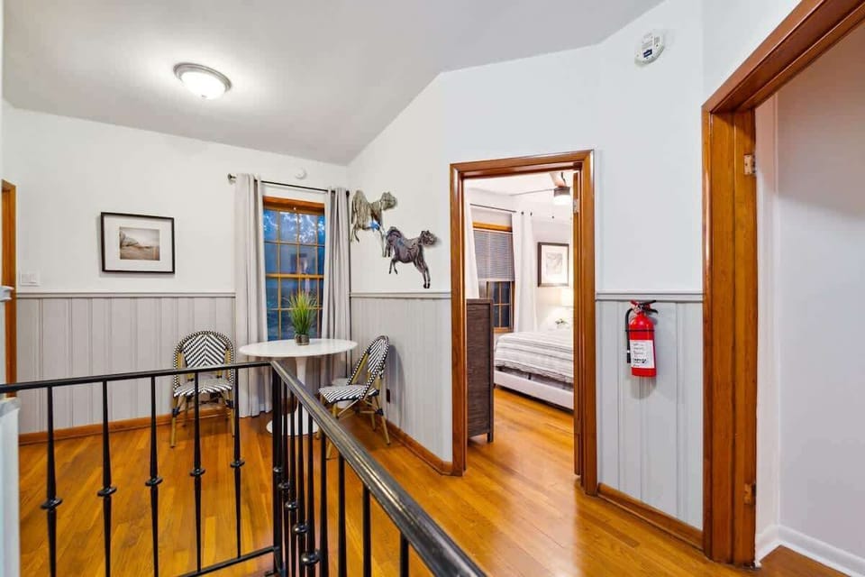 Head upstairs to access bedrooms 2, 3, 4, 5, & 6.