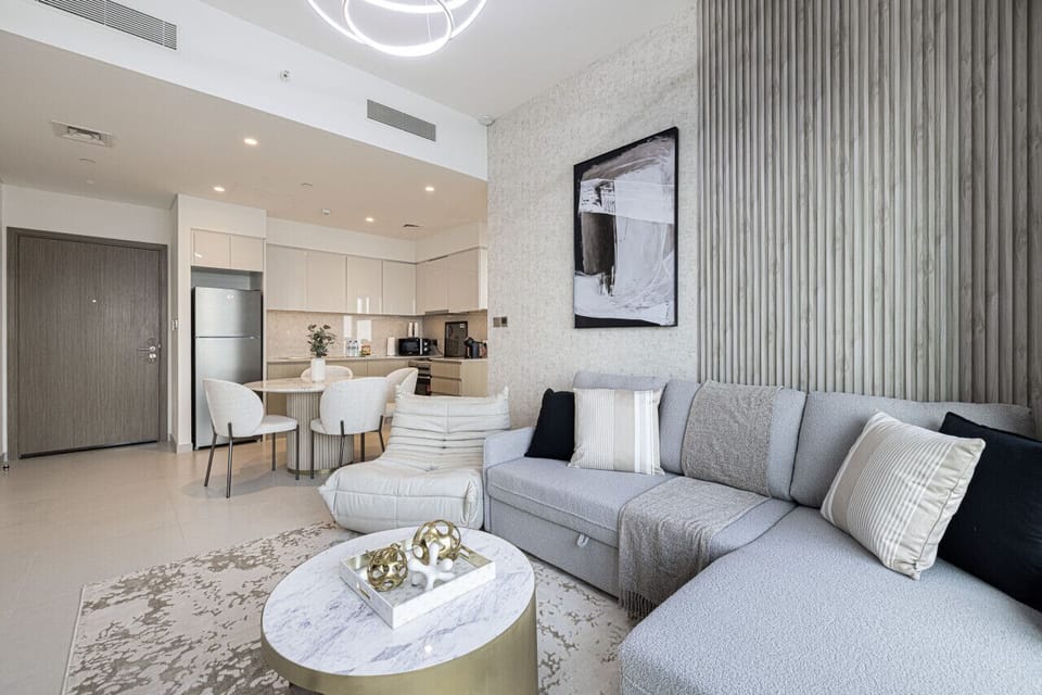 Spacious living area with natural light