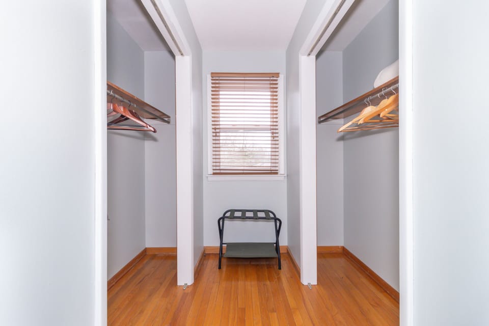 Primary Bedroom: Walk-in closet just off of the bathroom