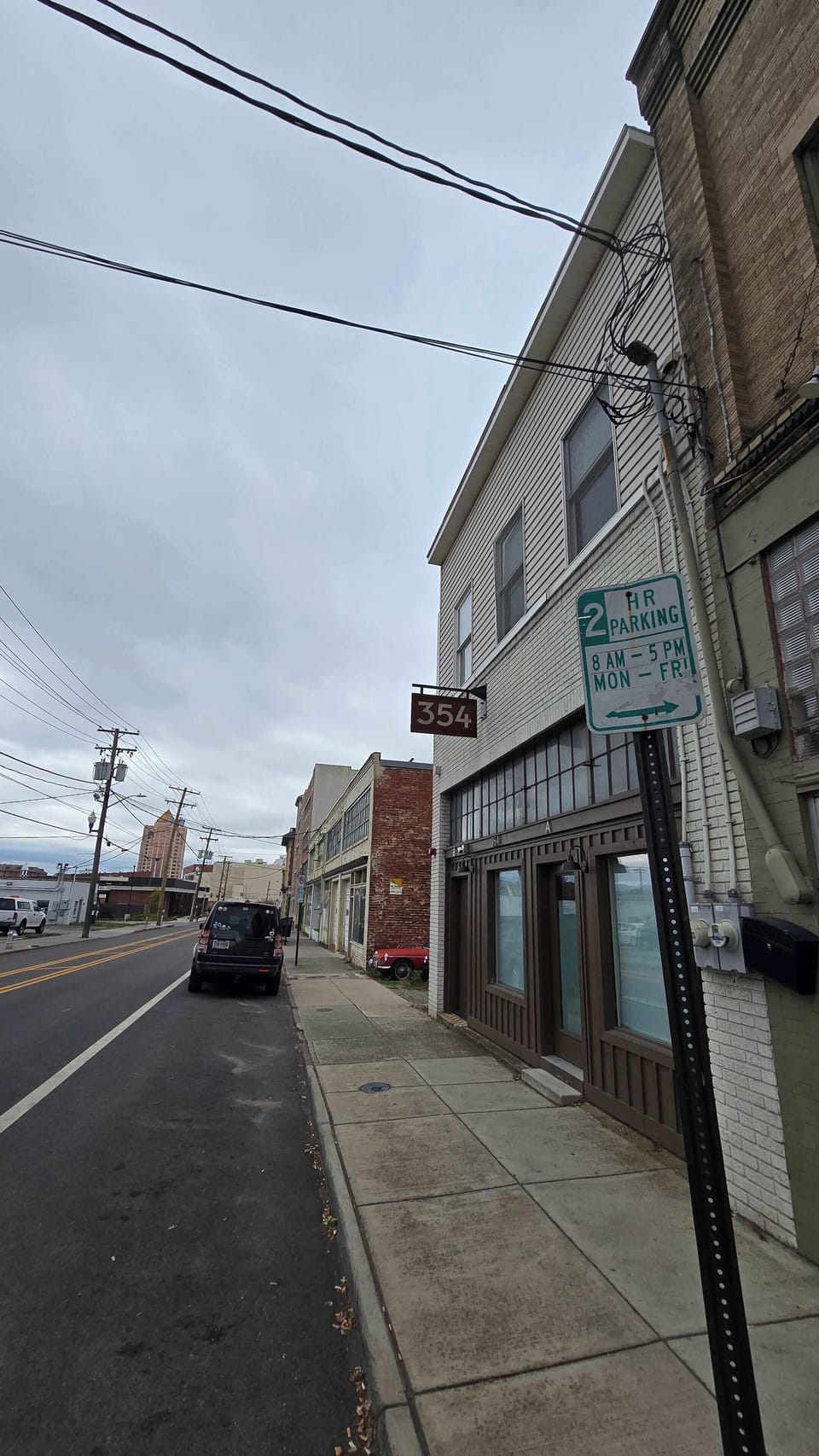 Street parking in front of the unit. 2 hour limit between 8 and 5, Mon-Fri, no limit outside those times.