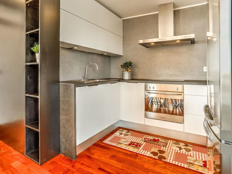 Cabinetry, Wood, Flooring, Interior Design, Floor, Hall, Shelving, Wall, Living Room, Hardwood