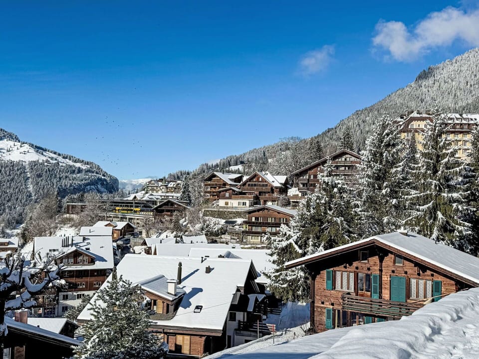 Mountainous Landforms, Tree, Mountain, House, Home, Mountain Range, Hill, Snow, Architecture, Residential Area