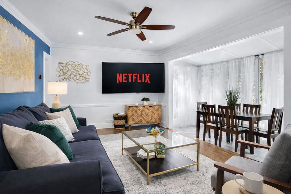 A clean, stylish, and cozy living area crafted to make every guest feel welcome.