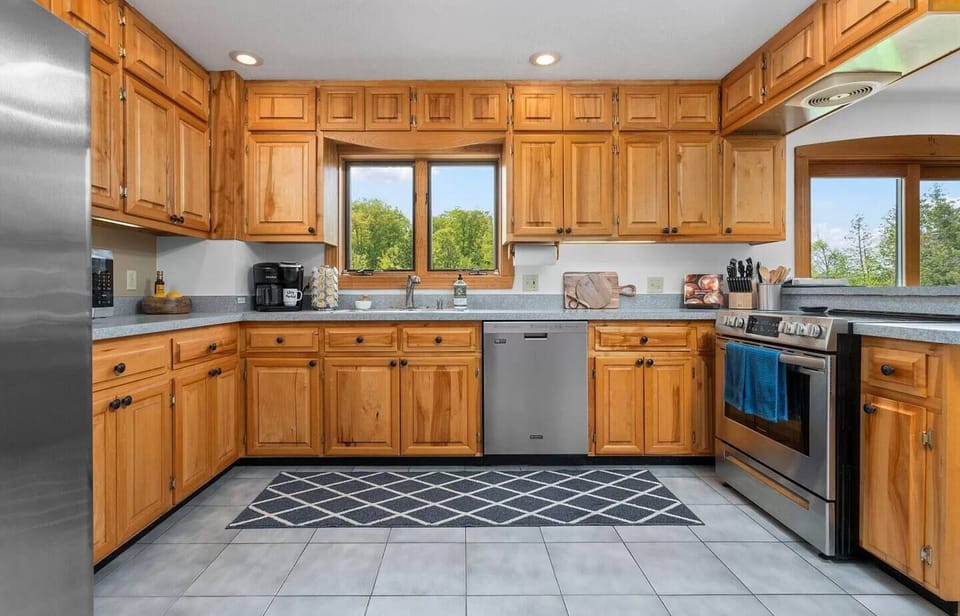 Fully stocked kitchen