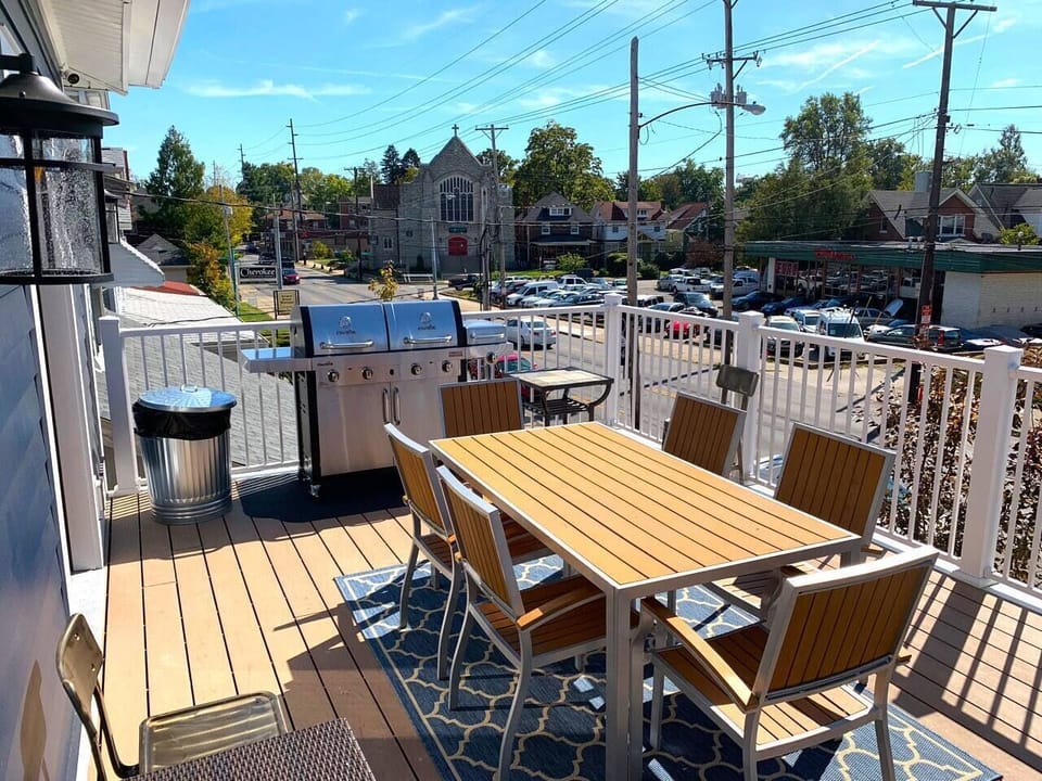 A view from the deck overlooking Bardstown Rd. BBQ or have a drink and be the envy of all Louisville below.