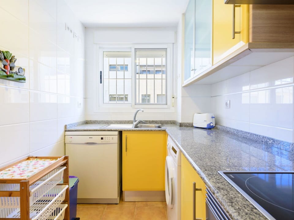 Cabinetry, Kitchen Sink, Sink, Countertop, Kitchen, Tap, Window, Kitchen Stove, Interior Design, Architecture